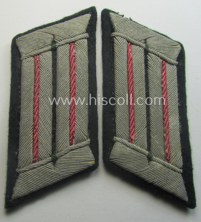 Pair of WH (Heeres) collar-tabs (ie. 'Kragenspiegel für Offiziere'): 'Offizier der Panzer- o. Pz-Jäger-Truppen'