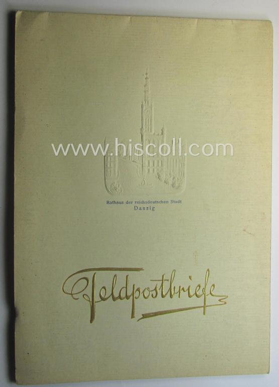 Fully complete, WH (Heeres ie. LW etc.) 'souvenir-related' cover showing the text: 'Feldpostbriefe' holding a full set of (minty) 'Feldpost'-letters
