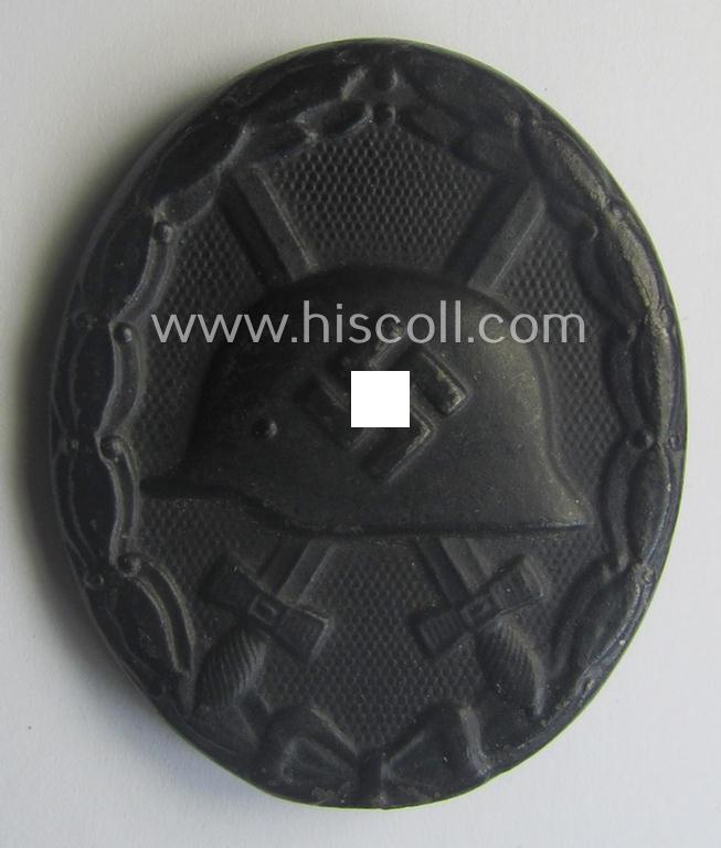 Maker- (ie. '88'-) marked example of a black wound-badge (or: 'Verwundeten-Abzeichen in Schwarz') as being produced by the maker: 'Wener Redo'