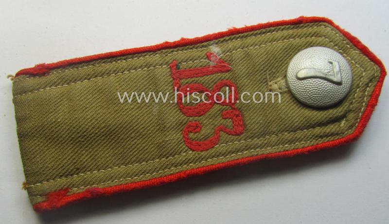 Early-pattern, 'HJ'- (ie. 'Hitlerjugend'-) shoulderstrap for usage by a: 'Hitlerjunge' who was attached to the: 'Oberbann I - Bann 183' (Bann 183 = 'Bann Herford' situated in the 'Gebiet West Westfalen')