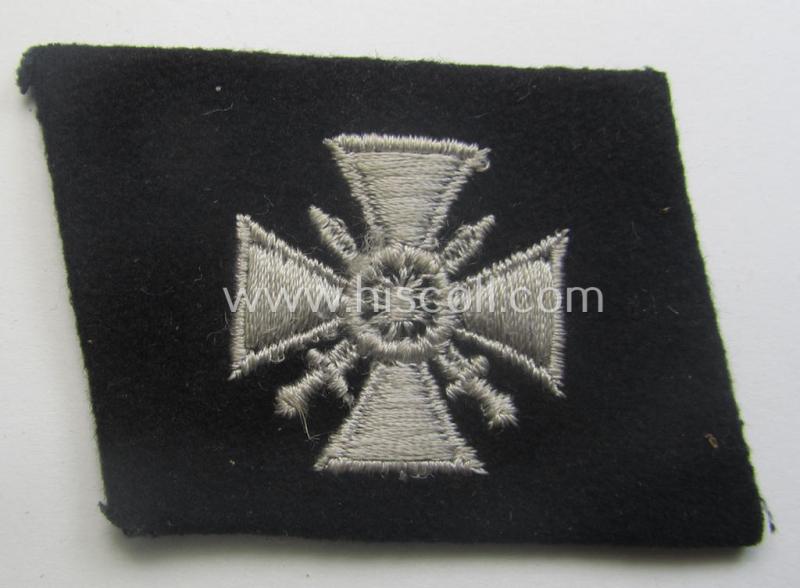 Waffen-SS - so-called: 'RzM-styled' - enlisted-mens'- ie. NCO-type collar-tab as was intended for usage by soldiers (ie. NCOs) of the: '29. Waffen-Grenadier-Division der SS (o. 