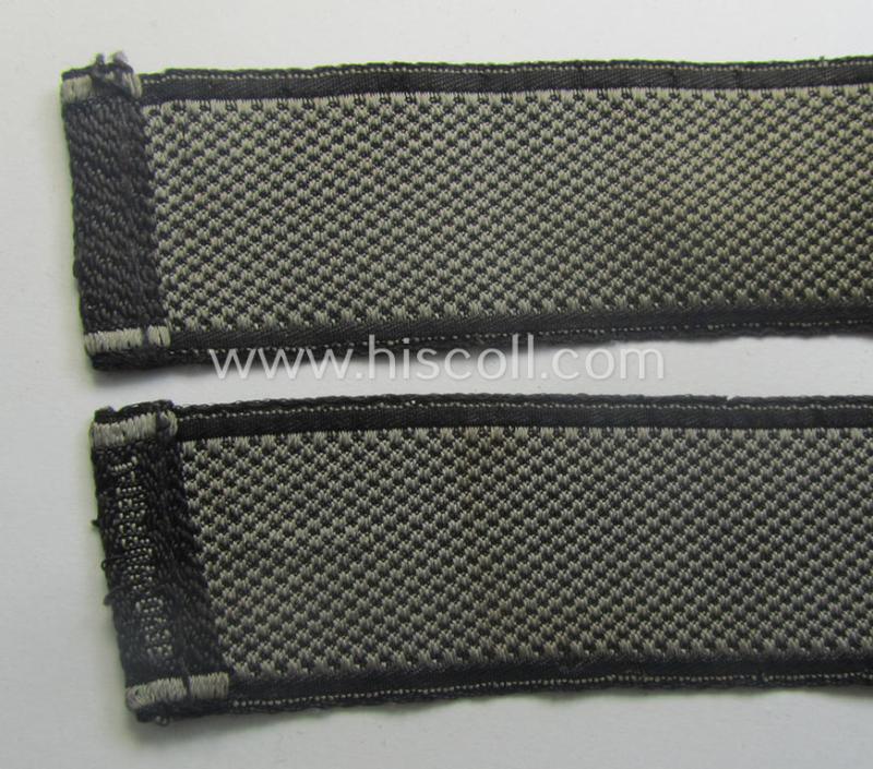 Minimally used and/or worn, Waffen-SS cuff-title (ie. 'Ärmelstreifen') as executed in neat 'BeVo'-weave pattern as intended for a member serving within the: 'SS-Geb.Jäger-Regiment 12' -