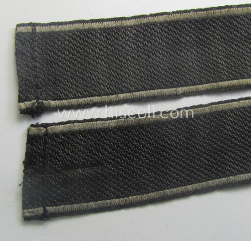 Minimally used and/or worn, Waffen-SS cuff-title (ie. 'Ärmelstreifen') as executed in neat 'BeVo'-weave pattern as intended for a member serving within the: 'SS-Geb.Jäger-Regiment 12' -