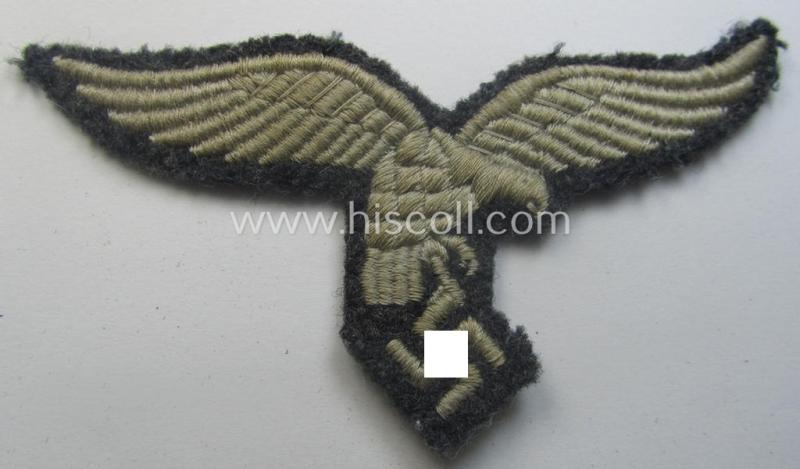 WH (Luftwaffe) EM- (ie. NCO-) 'down-tailed'-pattern breast-eagle