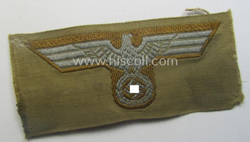 WH (Heeres) 'tropical-issue' (ie. DAK or: 'Deutsches Afrika Korps'-related-) side-cap-eagle
