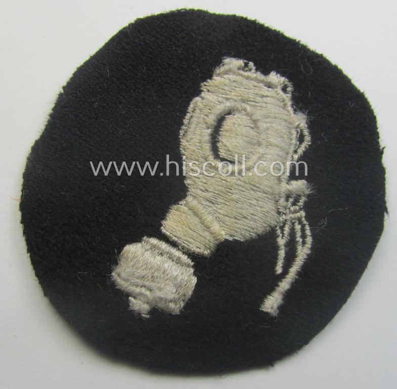 Waffen-SS-related so-called: trade- and/or special-career arm-insignia, as was intended for a: 'Gasschutzunteroffizier' (or: gas-protection NCO)