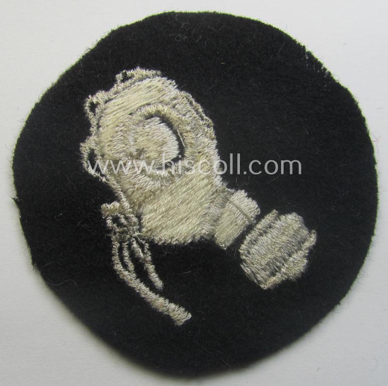 Waffen-SS-related so-called: trade- and/or special-career arm-insignia, as was intended for a: 'Gasschutzunteroffizier' (or: gas-protection NCO)