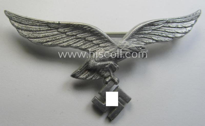 WH (LW) aluminium-based: 'Brustadler für Sommerrock' (being a neatly maker- ie. 'A'- or: 'Assmann'-marked specimen)