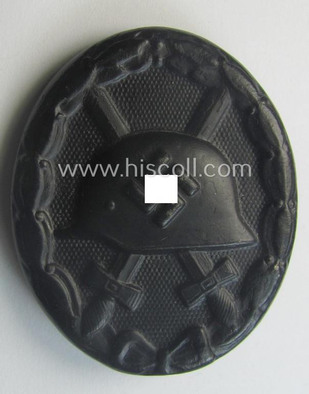 Hardly used, maker- (ie. '88'-) marked example of a black wound-badge (or: 'Verwundeten-Abzeichen in Schwarz') as being produced by the maker: 'Wener Redo'