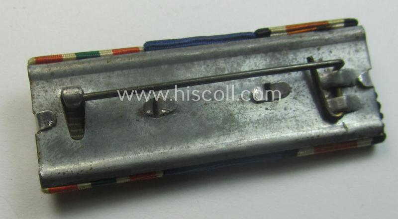 Neat, 3-pieced medal-bar (ie. 'Band- o. Feldspange') showing resp. the ribbons for an: 'EKII. Kl.', a: 'WH (Heeres) D.A. der 4. Stufe' and a: WH Memelland 'Anschluss'- (ie. occupation-) medal: '22 März 1939'