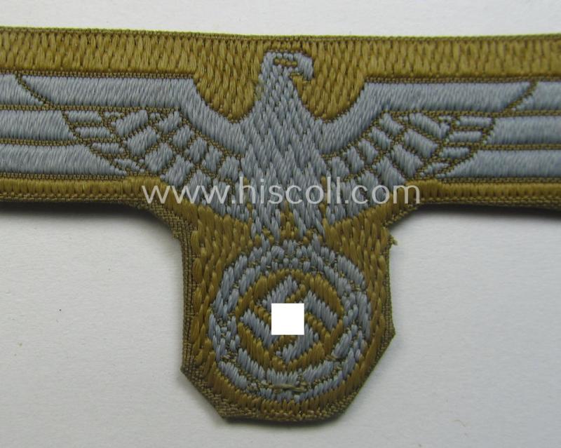 Neatly pre-confectioned, WH (Heeres) 'tropical-issue' (ie. DAK or: 'Deutsches Afrika Korps'-related-) side-cap-eagle that comes in a still 'virtually mint'-, condition