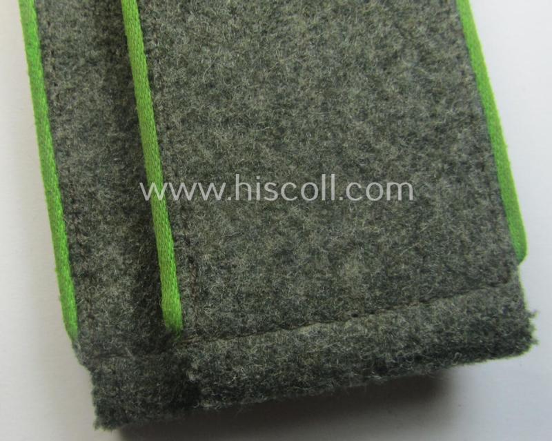 Superb - fully matching and actually scarcely found! - pair of WH (Heeres) mid-war-period- (ie. 'M41 o. 43'-pattern-) EM-type shoulderstraps as was intended for usage by a: 'Soldat der Panzer-Grenadier-Trpn.'