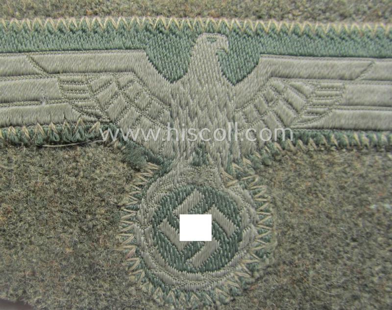 'Cut-out of a tunic' - WH (Heeres) EM- (ie. NCO-) type breasteagle (ie. 'Brustadler für Mannschaften und Unteroffiziere des Heeres')