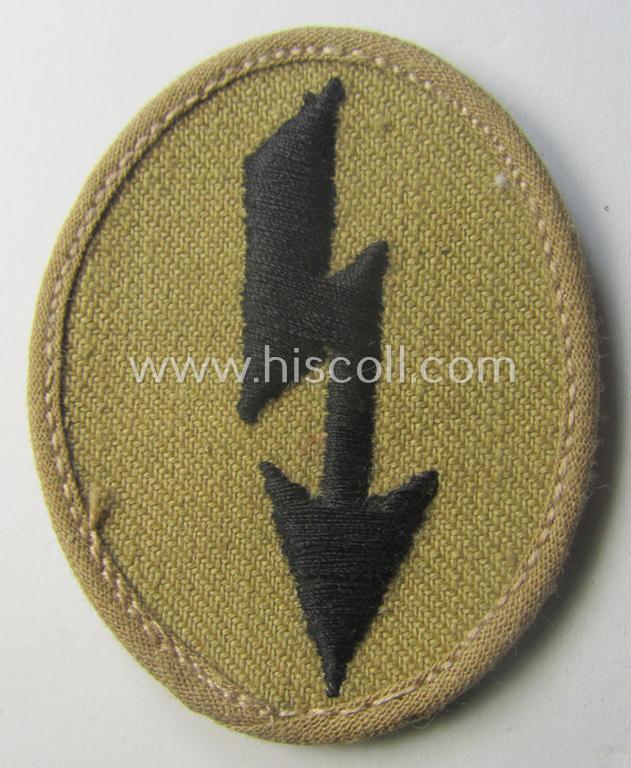 WH (Heeres) 'tropical-styled', trade- and/or special-career insignia (or: 'Signal Blitz') as was intended for a soldier who served within the: 'Pionier-Trpn.'