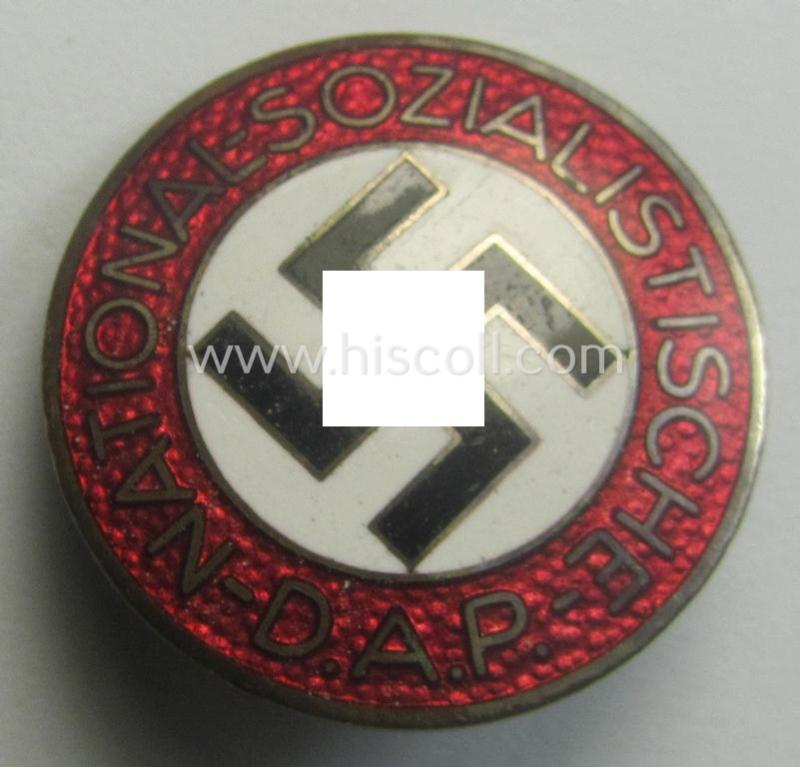 'N.S.D.A.P. - Parteiabzeichen' showing the makers'-designation: 'RzM' and/or: 'M1/9'