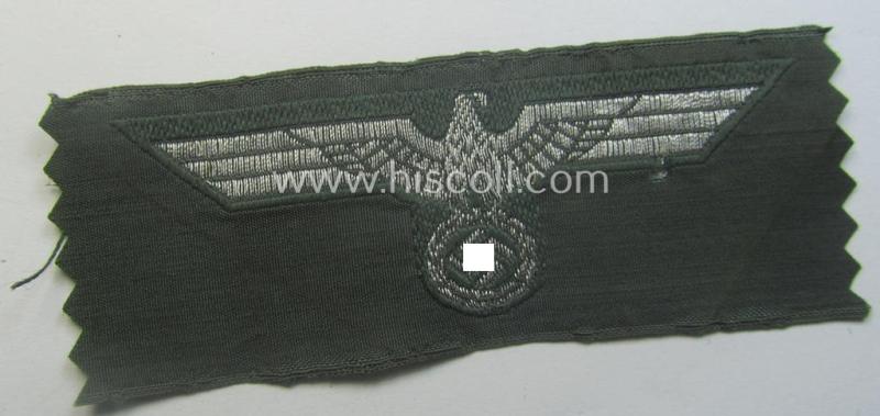 WH (Heeres) 'flatwire'-woven 'Offiziersadler für Schiffchen o. Knautschmütze'