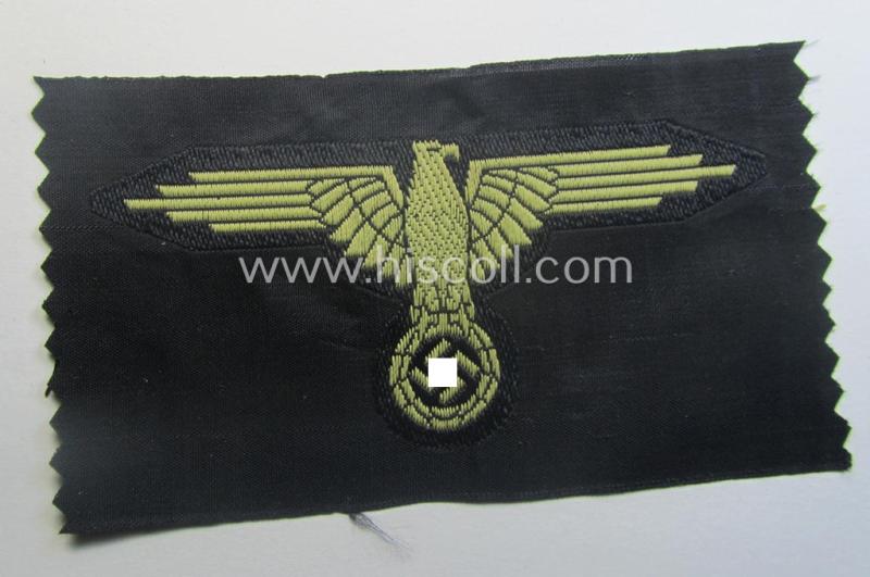 'SS' (ie. 'Waffen-SS') 'BeVo'-woven, EM- (ie. NCO-pattern) tropical-styled arm-eagle (ie. 'Tropen-Ärmeladler für Mannschaften u. Unterführer der Waffen-SS')
