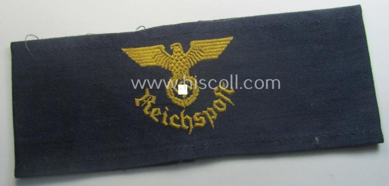 Unusual - truly used and actually scarcely seen! - example of a TR-period armband (ie. 'Armbinde') as was specifically intended for usage by the various officials serving within: 'Deutsche Reichspost'-organisation