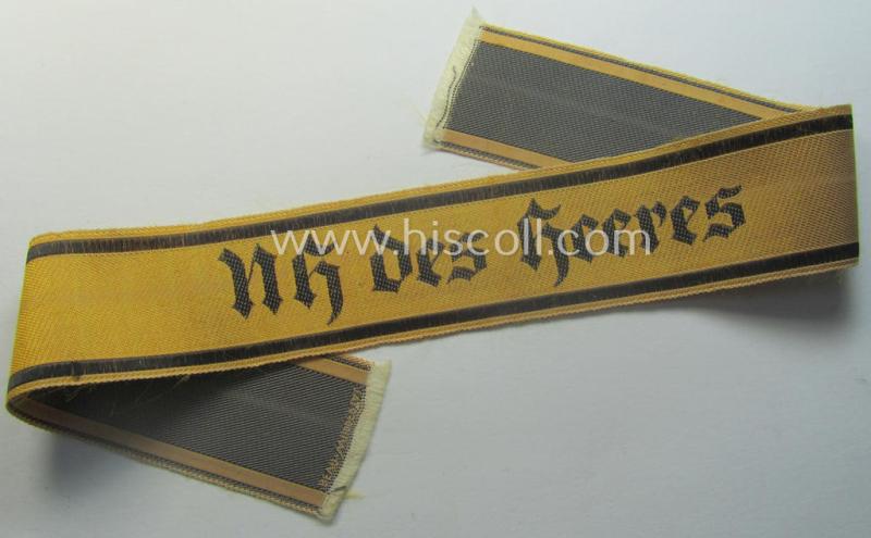 WH (Heeres) female-related cuff-title (ie. 'Ärmelstreifen'): 'NH des Heeres'