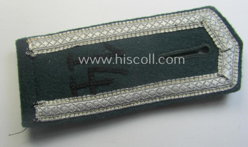 Single - and actually not that often seen! - WH (Heeres) NCO-type (ie. 'M36-/M40'-pattern- and 'pointed styled') 'cyphered' shoulderstrap as was intended for usage by an: 'Uffz. des Pionier-Rgts. 14'