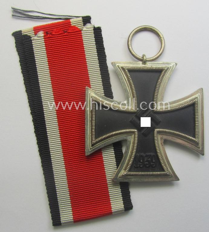 'Virtually mint' example of an: 'Eisernes Kreuz II. Klasse' being a non-maker-marked example as was (I deem) produced by the still unidentified maker (ie. 'Hersteller'): '75'