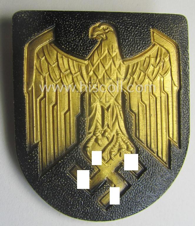 WH (KM) tropical eagle-'pith-helmet'-shield (being a: non-marked example that comes in a 'virtually mint' condition)