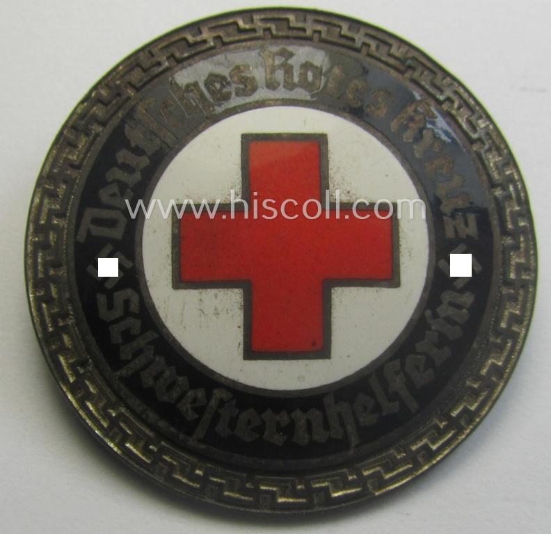 DRK (ie. 'Deutsches Rotes Kreuz' or German Red Cross) nurses'-helpers-badge: 'Schwesternhelferin'
