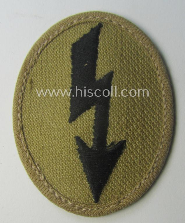 WH (Heeres) 'tropical-styled', trade- and/or special-career insignia (or: 'Signal Blitz') as was intended for a soldier who served within the: 'Pionier-Trpn.'