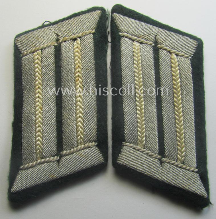 Pair of WH (Heeres) collar-tabs (ie. 'Kragenspiegel für Offiziere'): 'Offizier der Infanterie-Trpn.'