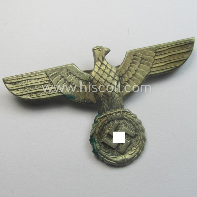 Early- (ie. 'Reichswehr'-) period! - WH 'Buntmetall'-based, EM- (ie. NCO- or officers') type visor-cap-eagle that comes in a minimally used- ie. I deem once cap-attached, condition