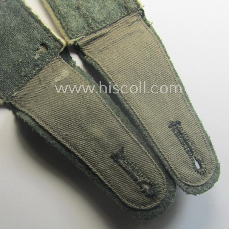 Pair of WH (Heeres) neatly 'cyphered', EM-type shoulderstraps: 'Soldat des Infanterie-Rgts. 74'