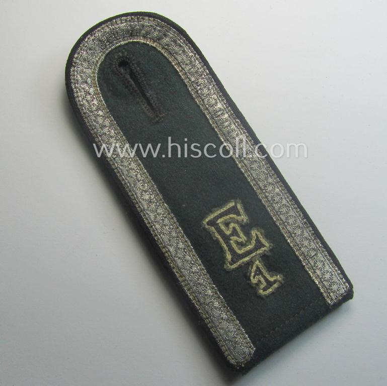 Single - and very unusual! - early-period (ie. 'M40-pattern and/or rounded-styled), WH (Heeres) 'cyphered' NCO-type shoulderstrap as was intended for an: 'Unteroffizier u. Mitglied des Eisenbahn-Pionier Rgts. 2'